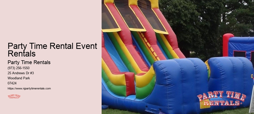 Party Time Rentals Event Rentals